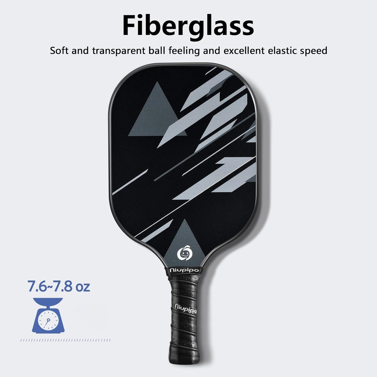 Pickleball Paddles Set of 2 or 4, USAPA Approved Fiberglass Pickleball Paddle Set with Balls and Bag, Polypropylene Honeycomb Core, Lightweight Pickleball Paddles for Beginners Men Women