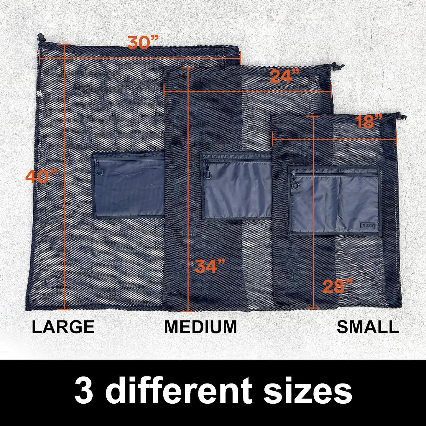 Extra Large Heavy Duty Mesh Bag. Best for Soccer Ball, Water Sports, Beach Cloth, Swimming Gears. Adjustable Shoulder Strap. Secure Side Pocket