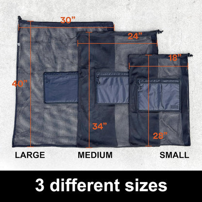 Extra Large Heavy Duty Mesh Bag. Best for Soccer Ball, Water Sports, Beach Cloth, Swimming Gears. Adjustable Shoulder Strap. Secure Side Pocket