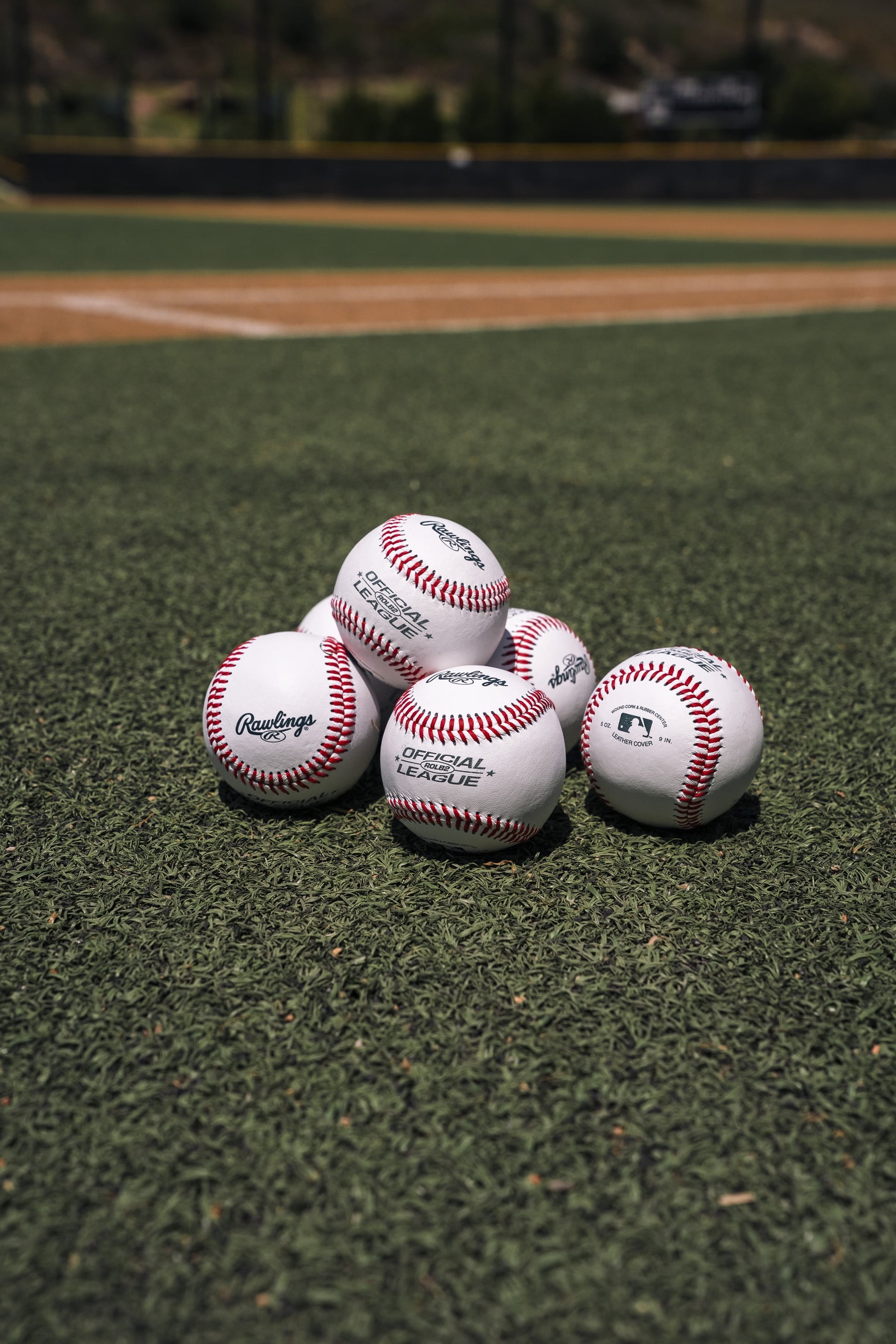 (6 Pack)  OLB3 Official League Recreational Use Baseball, Single Ball