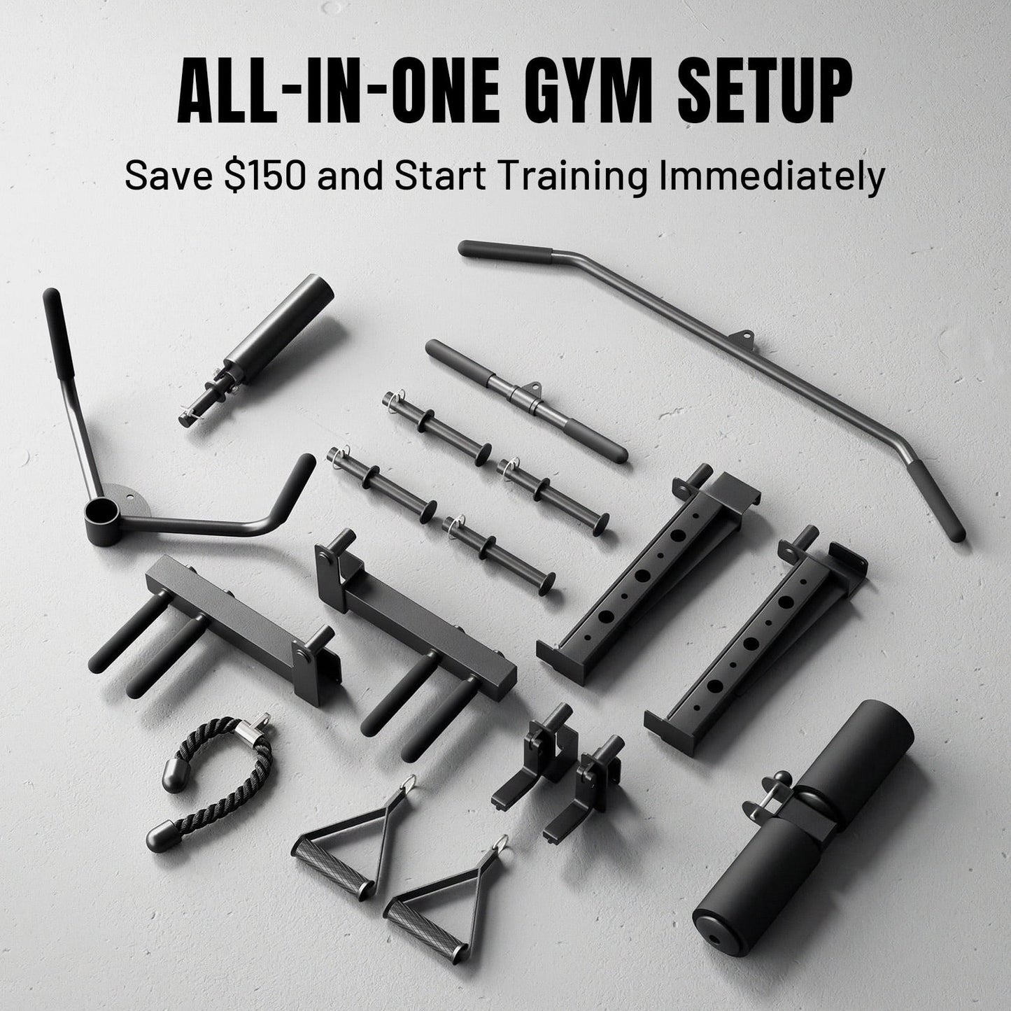 M11 Elite Smith Machine Home Gym, 2200LBS Power Rack with Cable Crossover, Functional Trainer with Dual 130 Weight Stacks, for Full Body Strength Training