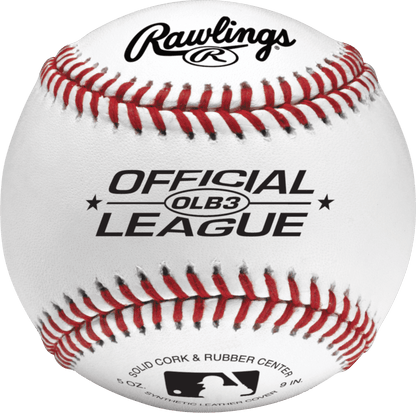 (6 Pack)  OLB3 Official League Recreational Use Baseball, Single Ball